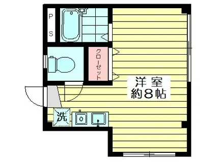 アネスタ荻窪(1K/1階)の間取り写真