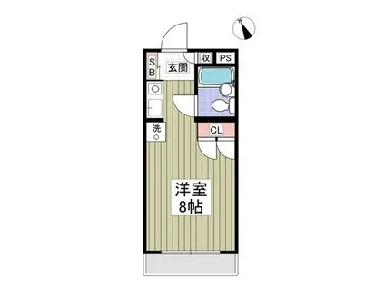 リュミエ堀之内(ワンルーム/4階)の間取り写真