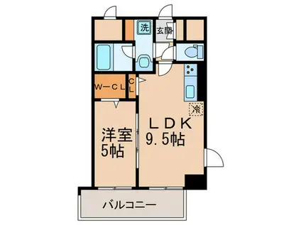 ILLUMINALE学大(1LDK/3階)の間取り写真