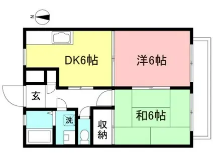 VITABEATA(2DK/2階)の間取り写真