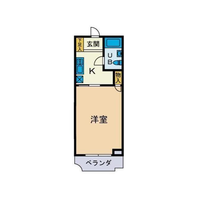 第2鈴英マンション(1K/3階)の間取り写真