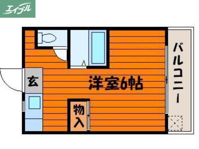 アーバンライフ泉田 I(1K/3階)の間取り写真