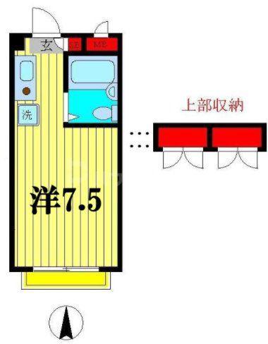 KS FLAT2(ワンルーム/2階)の間取り写真