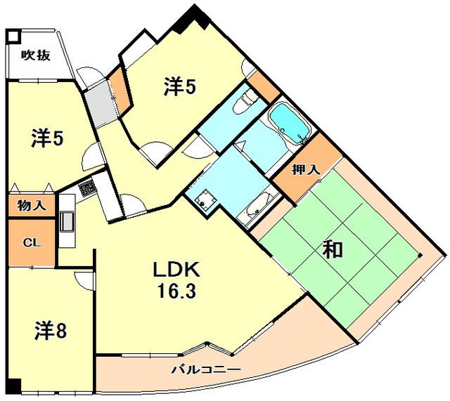ルナガーデン(4LDK/3階)の間取り写真