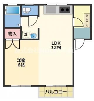 ドリームコーポ2000(1LDK/1階)の間取り写真