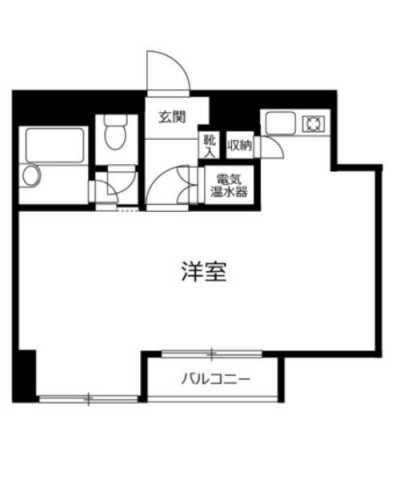 本郷コーポレイション(ワンルーム/9階)の間取り写真