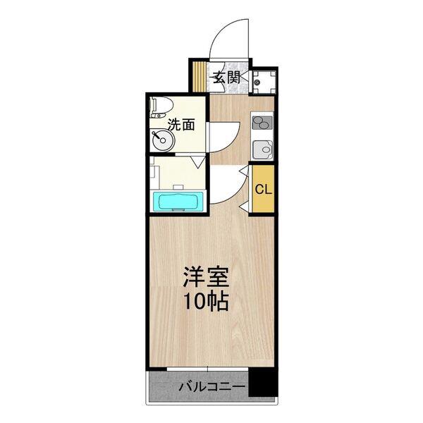 PHOENIX難波イースト(1K/9階)の間取り写真