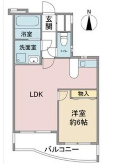 ウェルトータス(1LDK/3階)の間取り写真