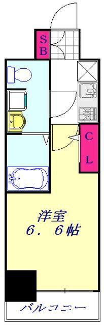 AZEST西川口(1K/10階)の間取り写真