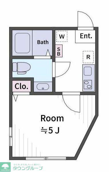 LAB RESIDENCE KANOEDAI(1K/1階)の間取り写真