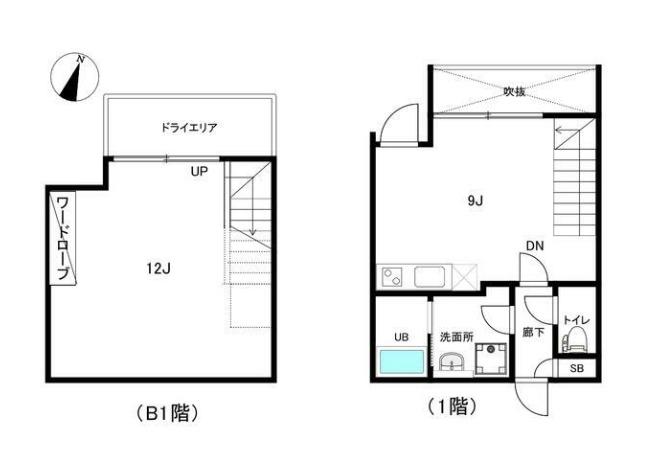 ALERO自由が丘サウス(1LDK/B1階)の間取り写真