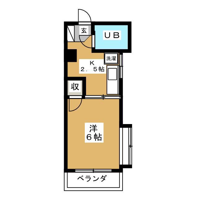 小久保マンション(1K/3階)の間取り写真