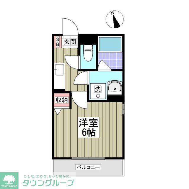 パルトネール東久保町(1K/3階)の間取り写真