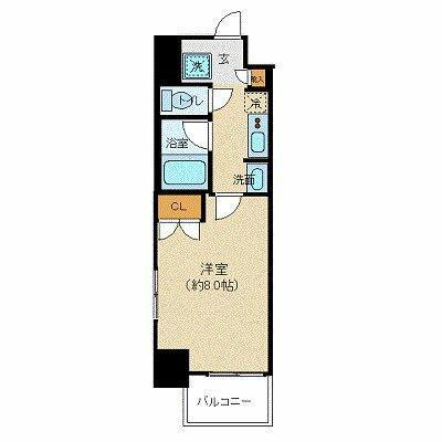 N-FLATS町田(1K/3階)の間取り写真