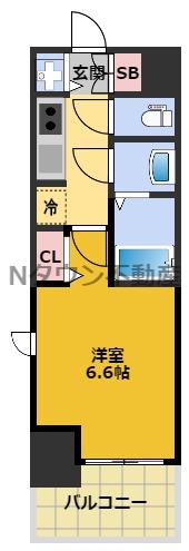 S-RESIDENCE上前津駅前(1K/11階)の間取り写真
