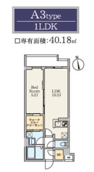 S-RESIDENCE駒場東大前(1LDK/2階)の間取り写真