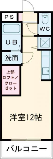 近鉄名古屋線 佐古木駅 徒歩20分 3階建 築19年(ワンルーム/3階)の間取り写真