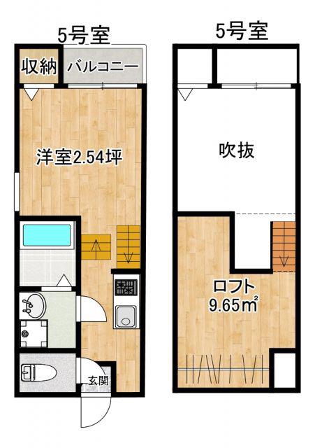 MODERN PALAZZO 諫早BRILLER(1SK/1階)の間取り写真