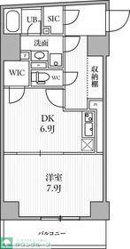 THE PALMS三鷹I(1DK/2階)の間取り写真