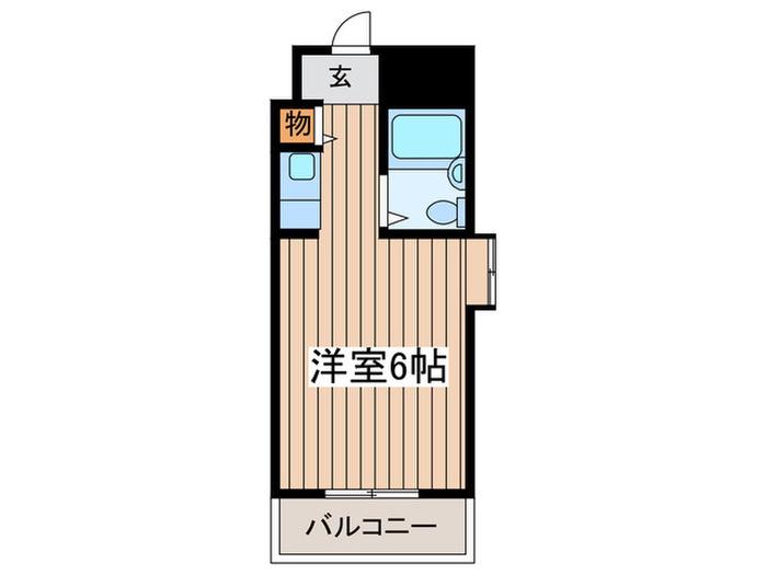 ドール青峰通(ワンルーム/4階)の間取り写真