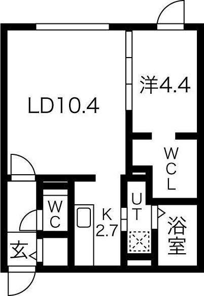ARROWS(1LDK/3階)の間取り写真