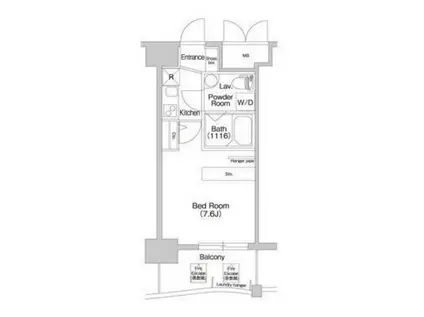 ARISTO扇町(1K/2階)の間取り写真