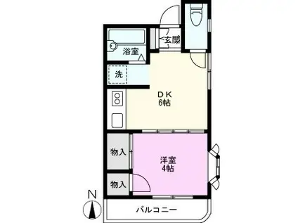 首都圏NSプラザIN草加青柳(1DK/3階)の間取り写真