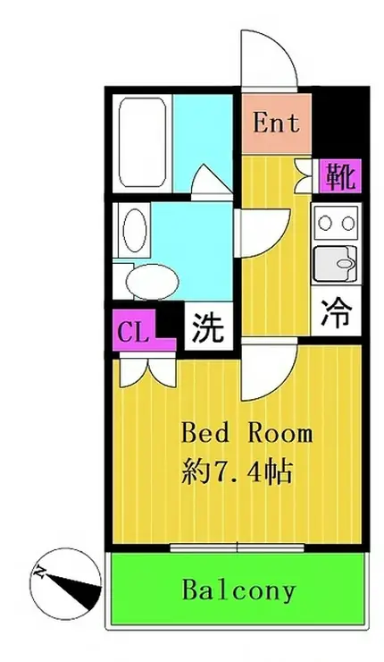 エクセリア溝ノ口 4階階 間取り