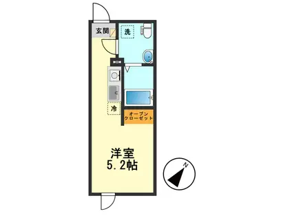 フィオーレ金町II(ワンルーム/2階)の間取り写真