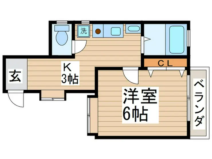 福田ハイツ 1階階 間取り
