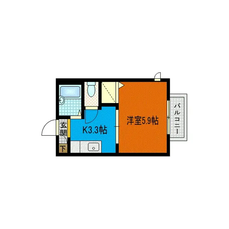 テル4TH 1階階 間取り