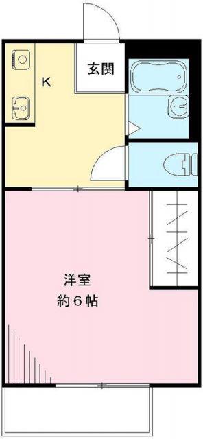 ハイツサンライフA(1K/1階)の間取り写真