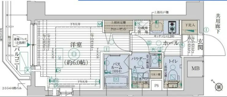 エステムプラザ品川西小山 9階階 間取り