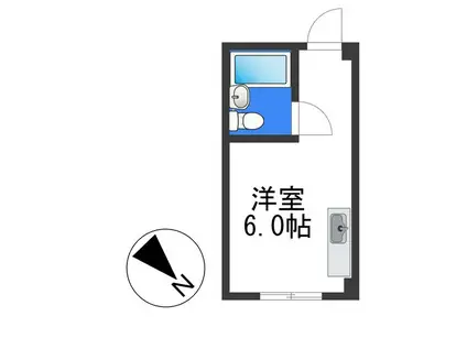 アークハイツ平野(ワンルーム/2階)の間取り写真