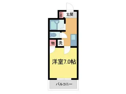 リッチライフX(1K/3階)の間取り写真