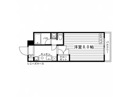 LEVIER21(1K/2階)の間取り写真