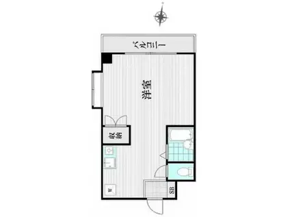 AIマンション(1K/3階)の間取り写真