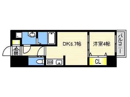 KATAYAMA BLDG.23(1LDK/4階)の間取り写真