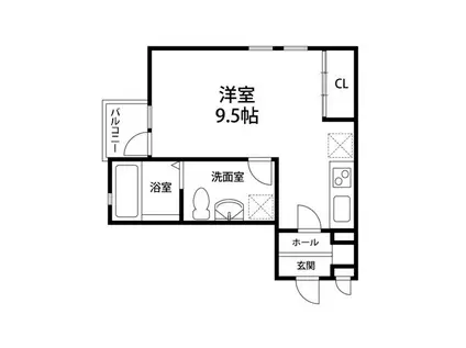 ピノ・ウィスタ(ワンルーム/2階)の間取り写真