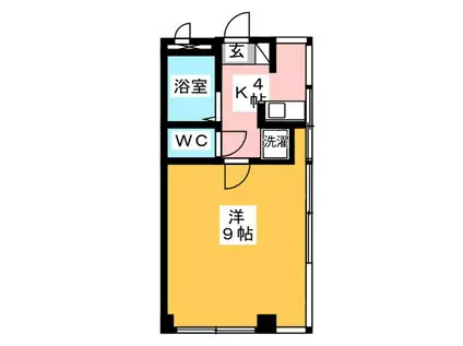 プリンセスガーデン日進(1K/2階)の間取り写真