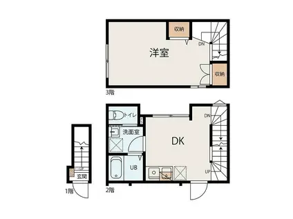 SHIN KAMATA BASE(1DK/2階)の間取り写真