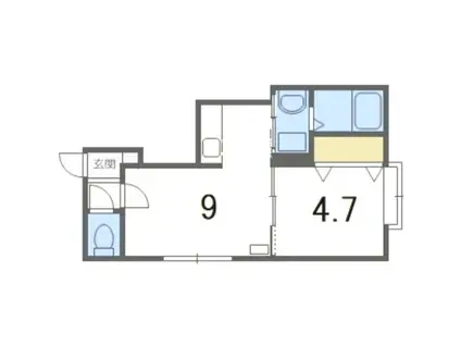 HOUSE OF MARQUIS IV(1LDK/3階)の間取り写真