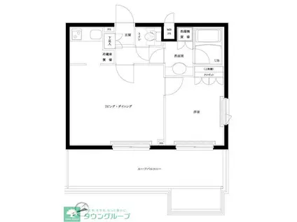ルーブル南馬込弐番館(1LDK/5階)の間取り写真
