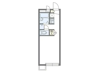 レオパレスIKEDA(ワンルーム/2階)の間取り写真