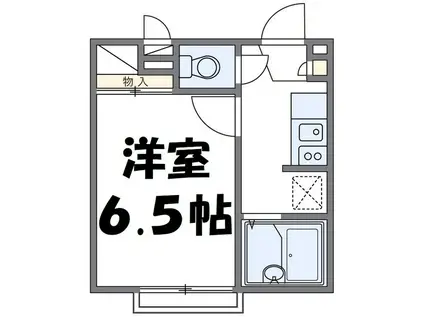 WILL(1K/1階)の間取り写真