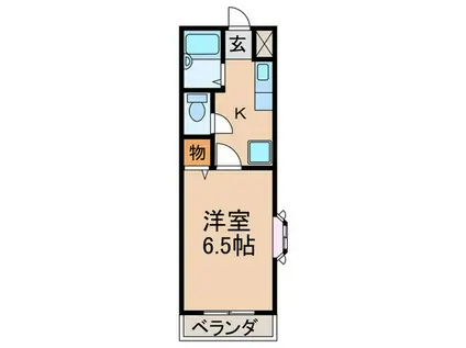 SHOUFU2(1K/1階)の間取り写真