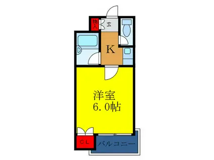 LAUREL HOUSE(1K/3階)の間取り写真