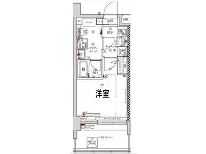 スプレスター立石ステーションフロント(1K/3階)の間取り写真