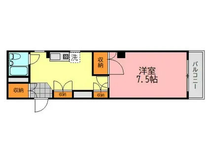 昭電社ビル(1K/3階)の間取り写真