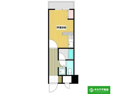 トーカンマンション大分中央(ワンルーム/5階)の間取り写真